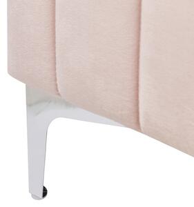 Čalouněná postel 180x200 cm Laraine (růžová) (s roštem). 1035513