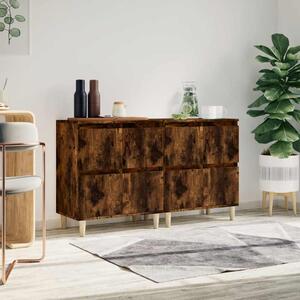 Příborníky 2 ks kouřový dub 60 x 35 x 70 cm kompozitní dřevo 3185756