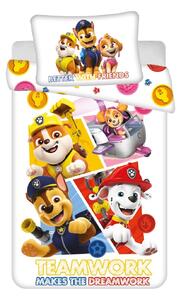 Dadka Vracov Jerry Fabrics Paw Patrol 498 bavlněné povlečení do postýlky Rozměr: 1x 40 x 60 a 1x 100 x 135 cm