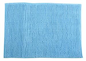 MSV koupelnová předložka CHENILLE, nebesky modrá, mikrovlákno, protiskluzová, 40 x 60 cm