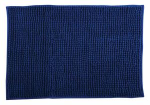 MSV koupelnová předložka CHENILLE, tmavě modrá, mikrovlákno, protiskluzová, 60 x 90 cm