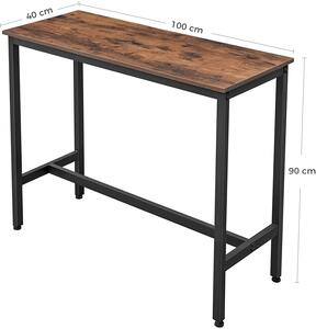 Vasagle Barový stůl 100 x 40 x 90 cm