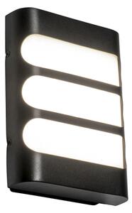 Moderní nástěnné svítidlo černé včetně LED IP44 - Gaev