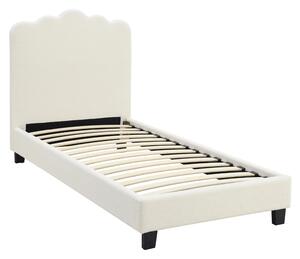 Jednolůžková postel 90 cm Catar 90 (krémová) (s roštem)