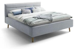 Dvoulůžková postel anika s úložným prostorem 180 x 200 cm světle modrá