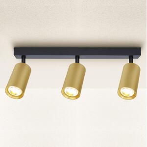 Brilagi - Bodové svítidlo SELE GOLDEN 3xGU10/30W/230V černá/zlatá