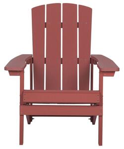 Zahradní židle s podnožkou Adack (červená). 1035789