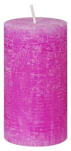 RUSTIC Svíčka 13 cm - fuchsiová