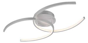 Trio Leuchten R67011187 COCOS - Stropní lustr stmívatelný klasickým vypínačem, LED 20W, 3000K, 2600lm, 70 x 38cm (Moderní stropní lustr s příjemnou teplou barvou světla, montura ve stříbrné barvě)