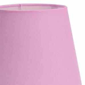 DekorStyle Stolní lampa s růžovým stínidlem 30,5 cm