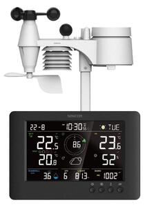 Sencor - Profesionální meteostanice s LCD displejem a budíkem 5V/1xCR2032 + 3xAA