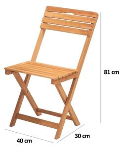 Balkónový set s polštářky buk