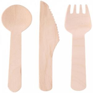 Dřevěné příbory - 12 kusů 16cm