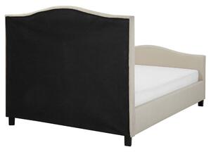 Manželská postel 160 cm AURORA (s roštem) (béžová). 1007098