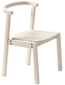 OnaDnes -20% Bílá jasanová zahradní židle Poom Arc