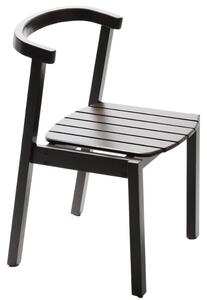 OnaDnes -20% Černá jasanová zahradní židle Poom Arc