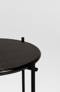 Hector Odkládací stolek Linna 40 cm mramor černý lesk