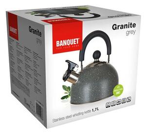 Banquet Nerezová konvice GRANITE Grey, 1,7 l, šedá