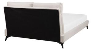Manželská postel 140 cm MELIA (s roštem) (béžová). 1007340