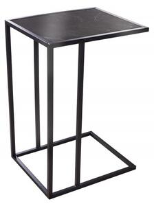 Odkládací stolek SLIM LINE 45 CM vzhled antracitový mramor Nábytek | Doplňkový nábytek | Odkládací stolky