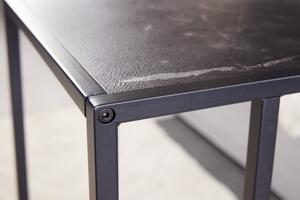 Odkládací stolek SLIM LINE 45 CM vzhled antracitový mramor Nábytek | Doplňkový nábytek | Odkládací stolky