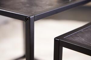 2SET konferenční stolek SLIM LINE 50 CM vzhled antracitový mramor Nábytek | Obývací pokoj | Konferenční stolky | Všechny konferenční stolky