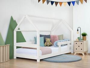 Domečková postel TERY 90x200 cm + regál KTERY v bílé barvě