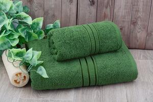 Set ručníku a osušky MEDA zelený