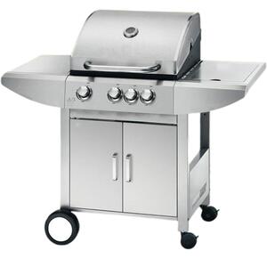 Plynový nerez BBQ gril Wellington +boční hořák +el. jehla-rožeň ZDARMA, 121,7 x 56,7 x 114,3 cm