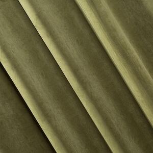 Zatemňovací závěs na kroužcích VILLA olivové barvy 140x250 cm