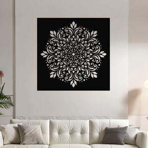 Dřevěná mandala LASKYPLNÉHO DOMOVA | Rozměry (cm): 40x40 | Zvolte barvu dekoru: Černá