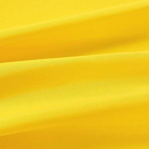 Goldea oválný ubrus loneta - sytě žlutý 140 x 220 cm