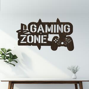Dřevo života | Dřevěná dekorace GAMING ZONE | Rozměry (cm): 40x23 | Zvolte barvu dekoru: Wenge