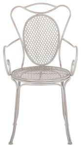 Set 2 ks. zahradních židlí CINQUE (kov) (šedá). 1019169