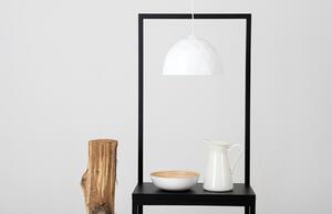 Nordic Design Bílo měděné kovové závěsné světlo Leontine 35 cm