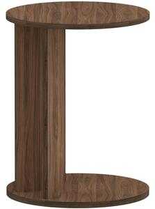 Hnědý ořechový konferenční stolek TEMAHOME Nora 50 x 50 cm