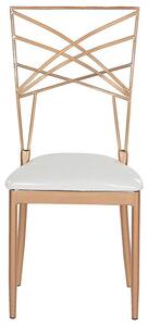 Set 2 ks. jídelních židlí GIRION (růžové zlato). 1022824