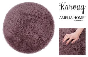 AmeliaHome Kulatý koberec Karvag růžový