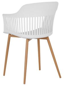 Set 2 ks. jídelních židlí BARCA (bílá). 1023218