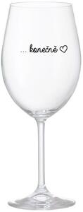 ...KONEČNĚ - čirá sklenice na víno 350 ml