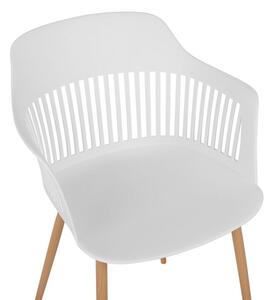 Set 2 ks. jídelních židlí BARCA (bílá). 1023218