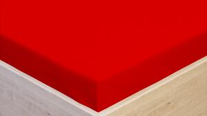 Polášek Textil Prostěradlo Jersey s elastanem červená Velikost: 90*200 cm