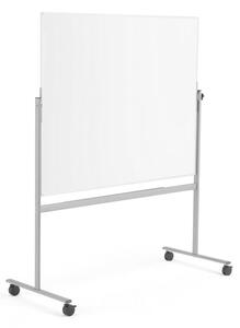AJ Produkty Bílá magnetická tabule DORIS, mobilní, oboustranná, 1505x1205 mm