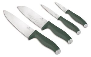 Sada nožů nerez 4 ks Matte Green Collection