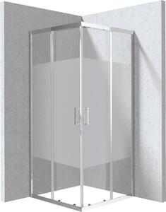 Deante Funkia Evo sprchový kout 90x90 cm čtvercový chrom lesk/vzorované sklo KYC0E99P