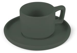 Sada hrnků na espresso 8 ks 100 ml Matte Green Collection