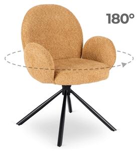 Jídelní židle Mussi (hořčicová). Akce -15%