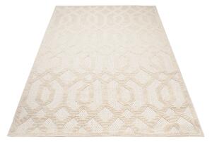 Makro Abra Kusový koberec Sisalový CANSAS T936E Geometrický krémový Rozměr: 60x100 cm
