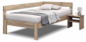 Rohová postel jednolůžko Tiffany 90x200, masiv buk, Levá