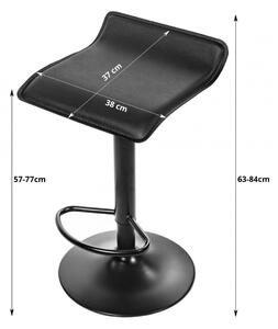 FORT Black barová židle - černá